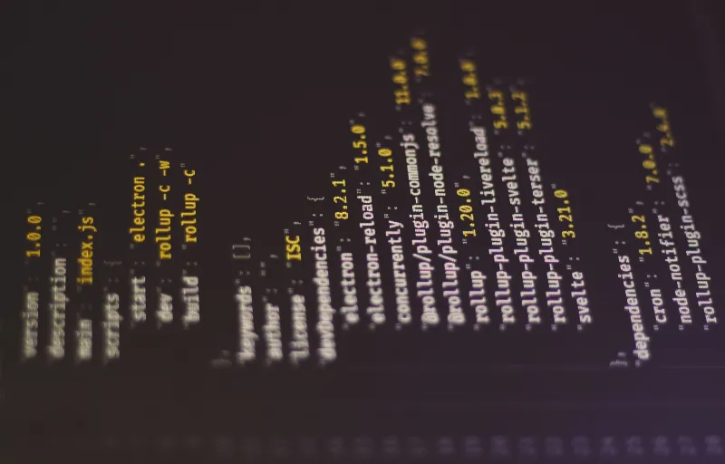 Des lignes de code