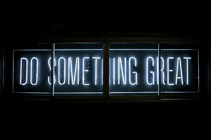 Do something great neon sign